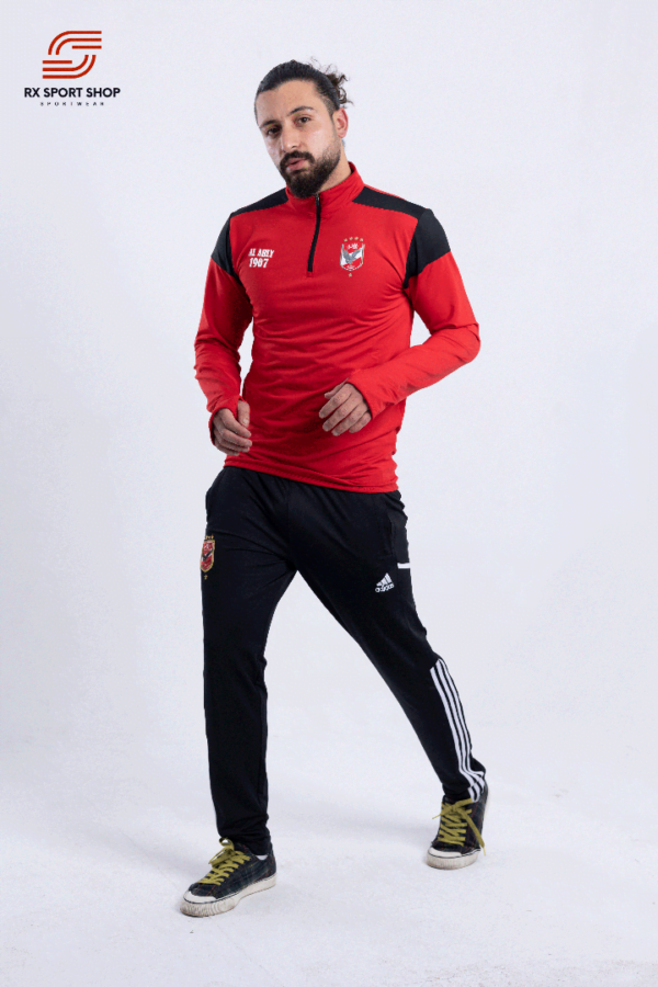 T-shirt Ahly Track Red Full with Pants